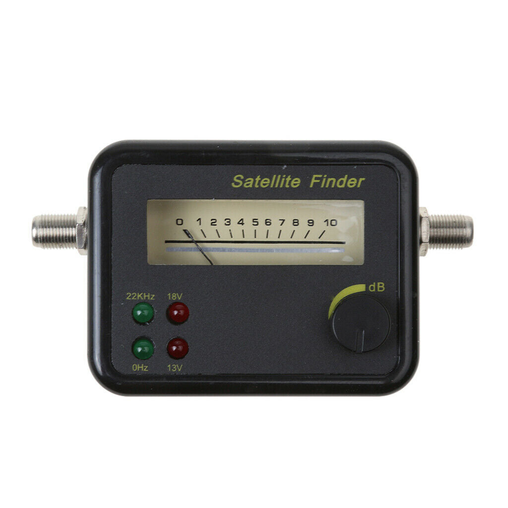 Satellite Finder Signal Meter for Flat Alignment with Illuminated
