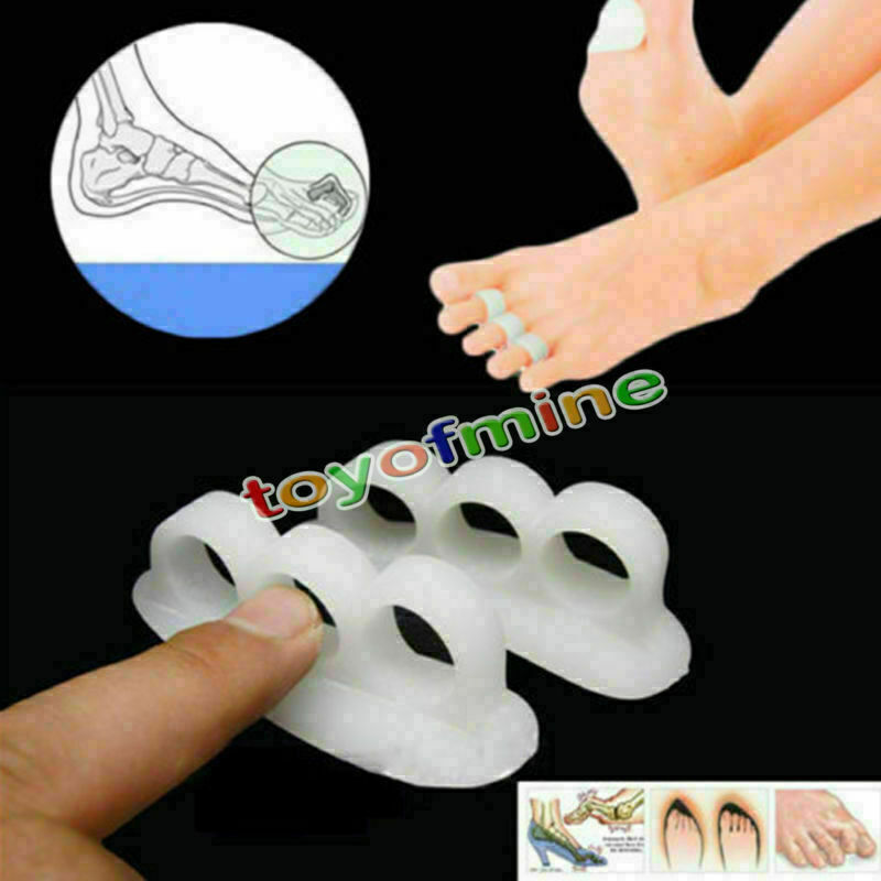 1 Pair Soft Gel Separator Hammer Toe Claw Mallet Straightener Foot Pain Relief