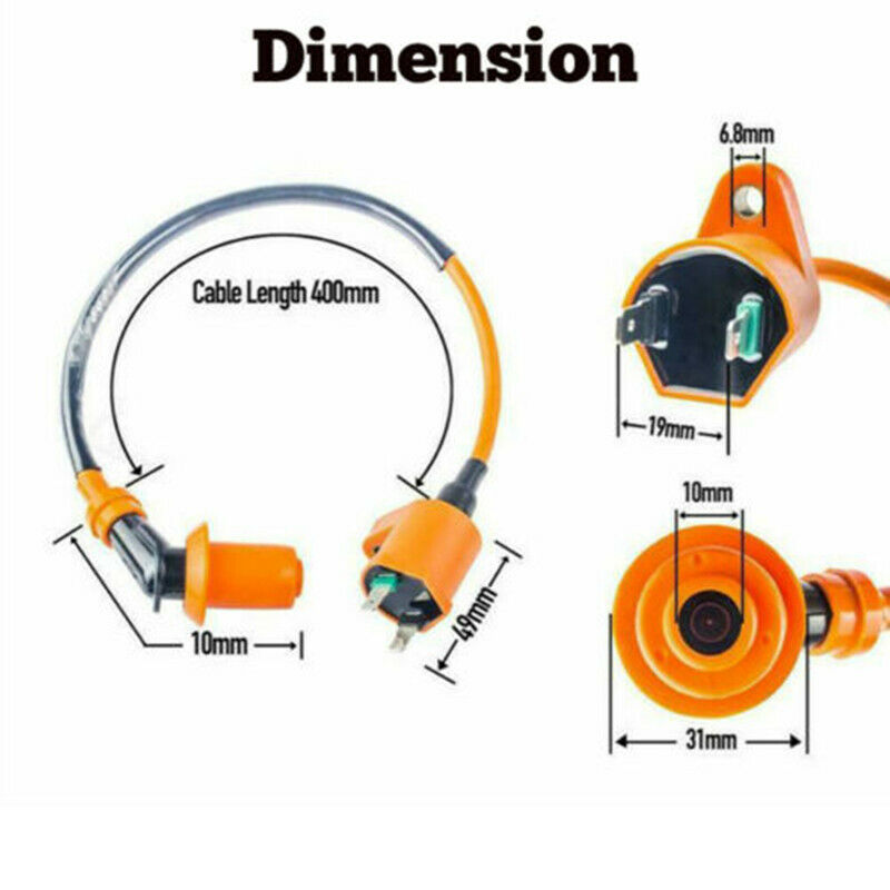 Racing AC CDI Box Ignition Coil Spark Plug For