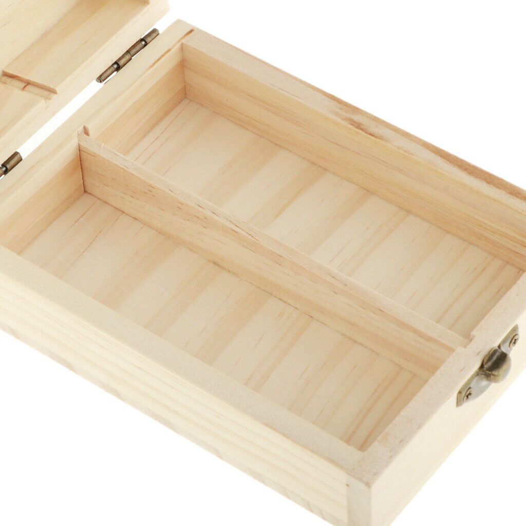 2 Grids 50ml Wooden Essential Oil Storage Box Aromatherapy Carrying Case