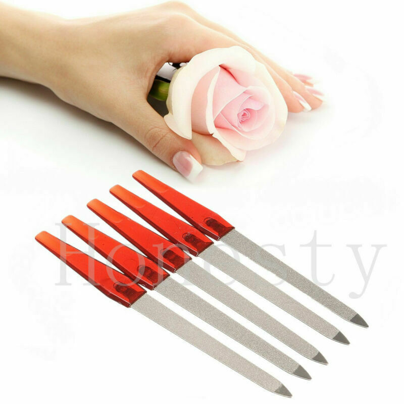 10x Metal Double Sided Nail Files Strong Edge Manicure Pedicure Grooming Remover