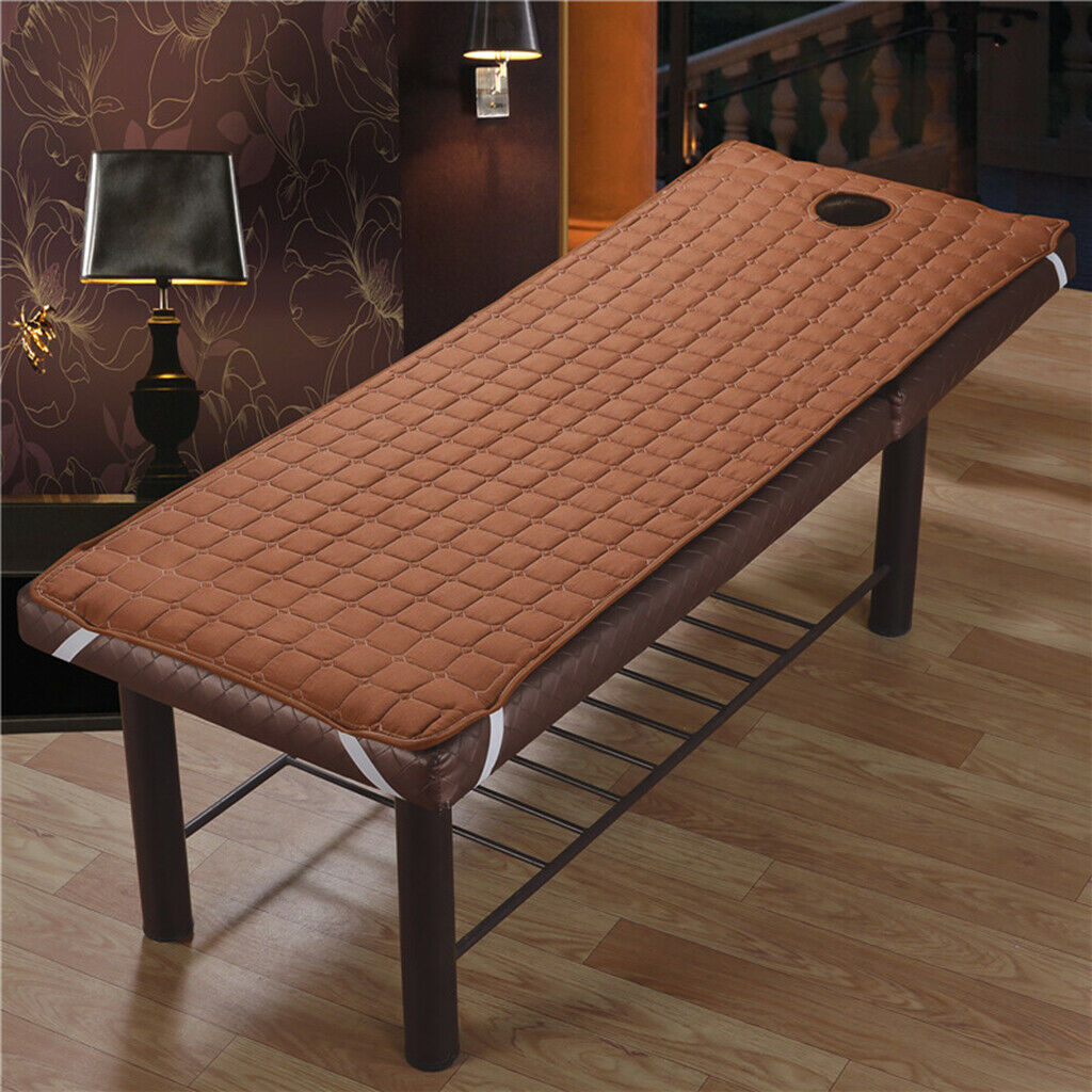 2pcs Breathable Cosmetic Massage Table Mattress Cover Bed Sheet White/Coffee