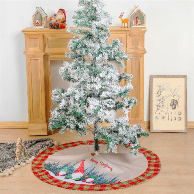 2022 Christmas Tree Skirt Floor Cover Mats Christmas Decoration Xmas Tree Sk SJ