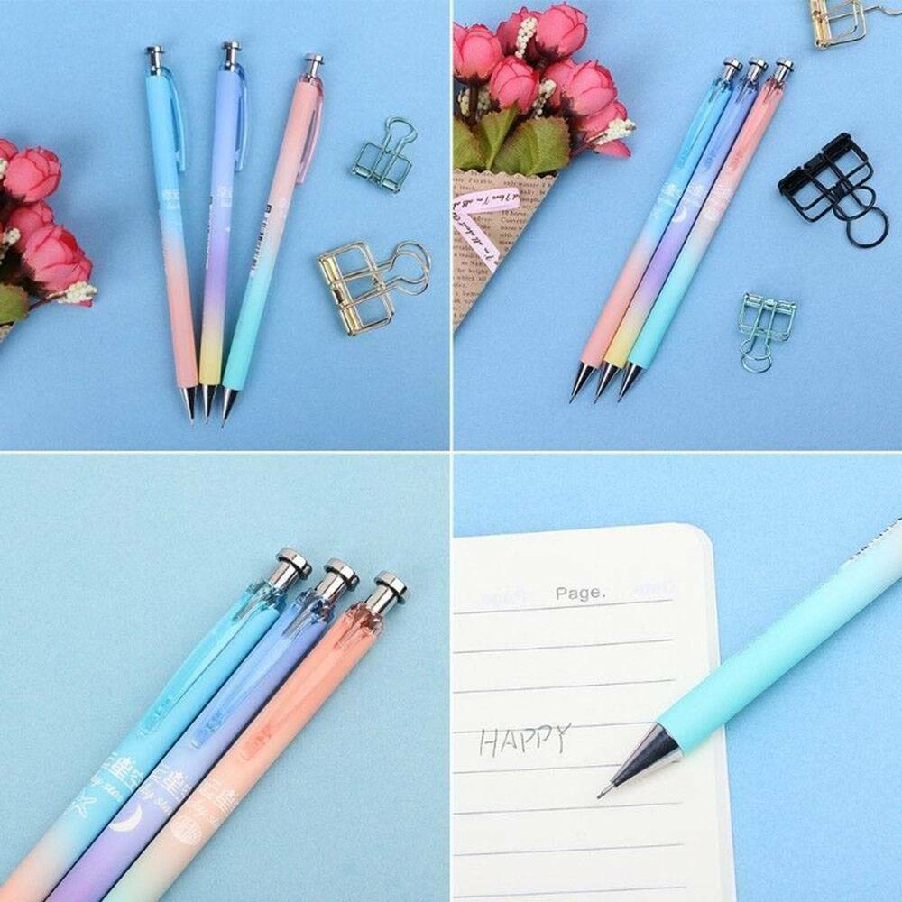 Cute Star Moon Mechanical Pencil Automatic Pens Stationery School Supplies 0.5m