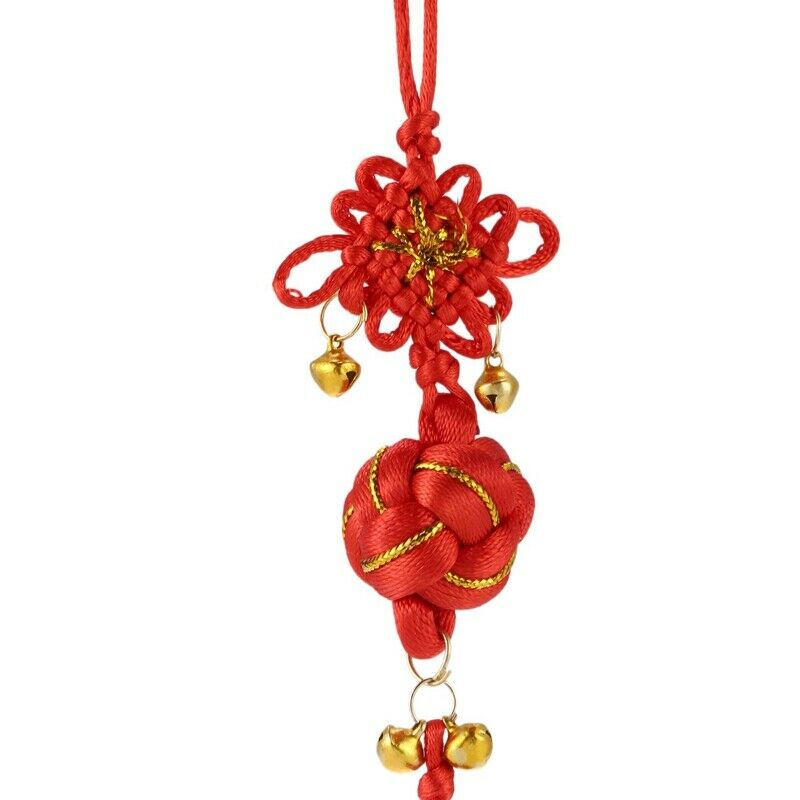 Oriental Ball Chinese K Tassel Ornament with Bells W9V6