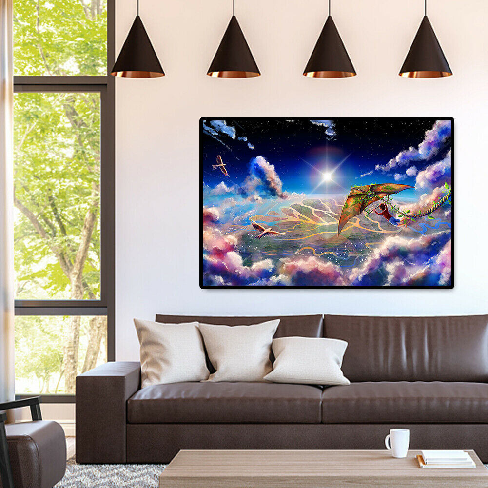 1000pcs DIY Flying Kite Boy Jigsaw Children Adults Puzzle Room Decoration  @