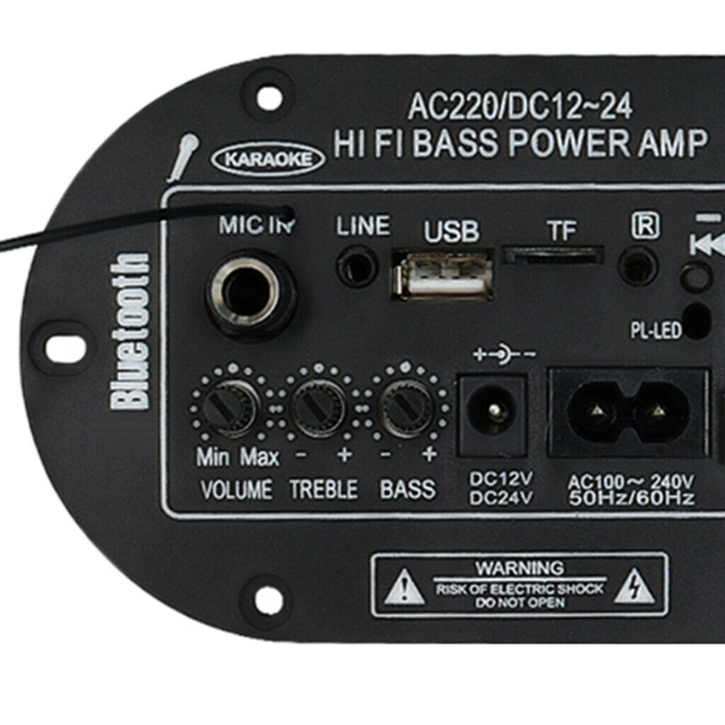 Automobile Hi-Fi Bass 25W Built-in Digital Power Amplifier 12V/24V/220V