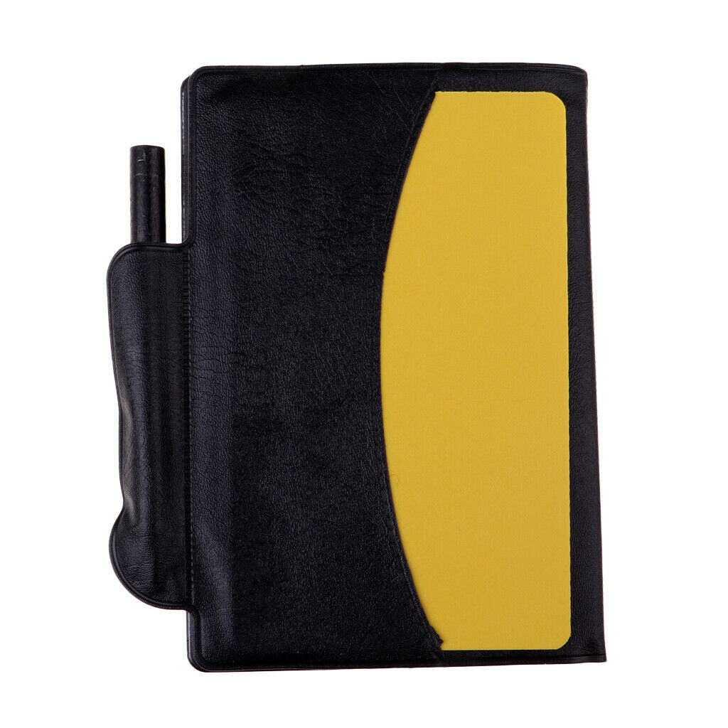 Sports Football Soccer Referee Wallet Notebook & Red Card and Yellow Card