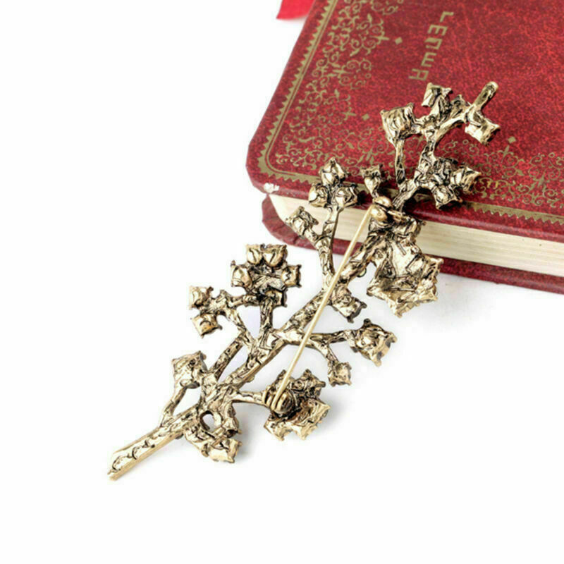 betsey johnson Fashion Rhinestone Crystal Flower Brooch Pin Art Deco