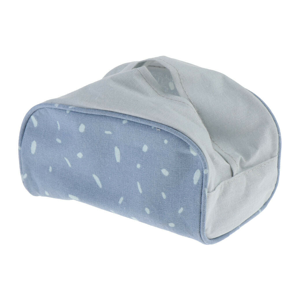 Travel Canvas Tissue Box Napkins Storage Holder for Home Car Woad