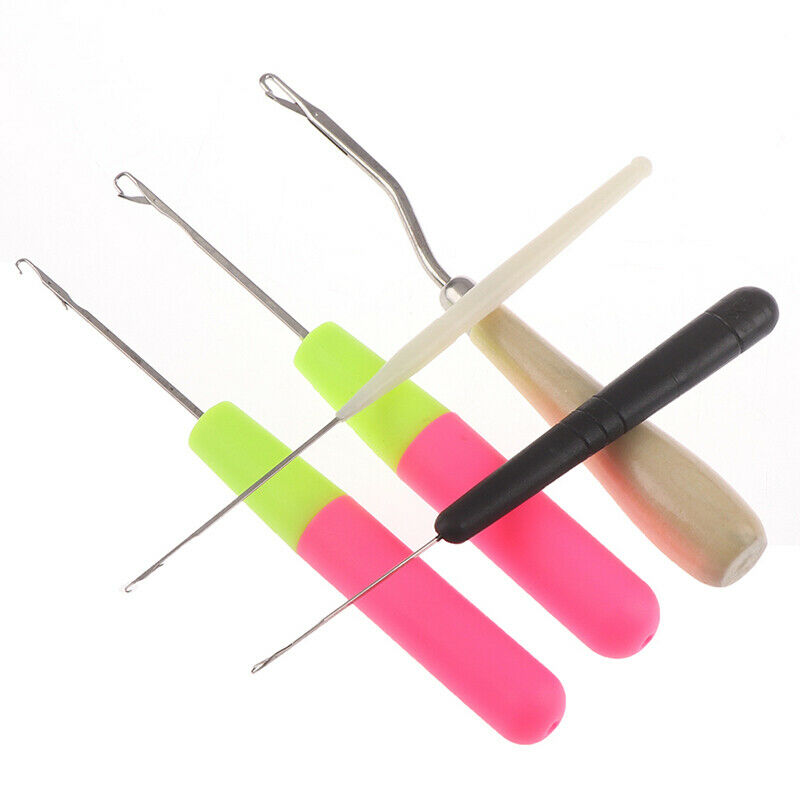 5pcs/Set Plastic Crochet Needle Weaving Hair Hooks Tool For Braid Cra.l8