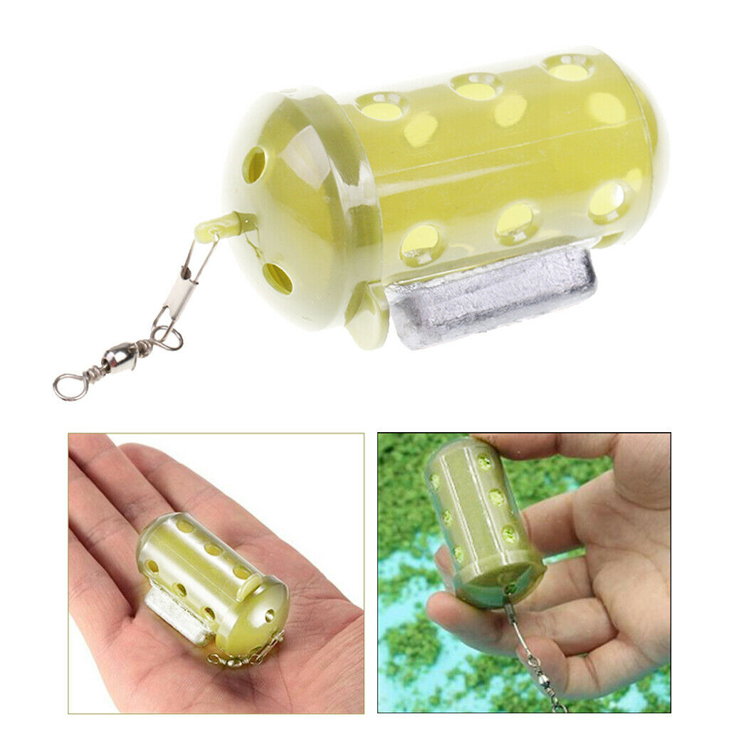 Carp Fishing Feeders Swim Feeders Maggot Feeder with Lead Sinker 30g/1.05oz