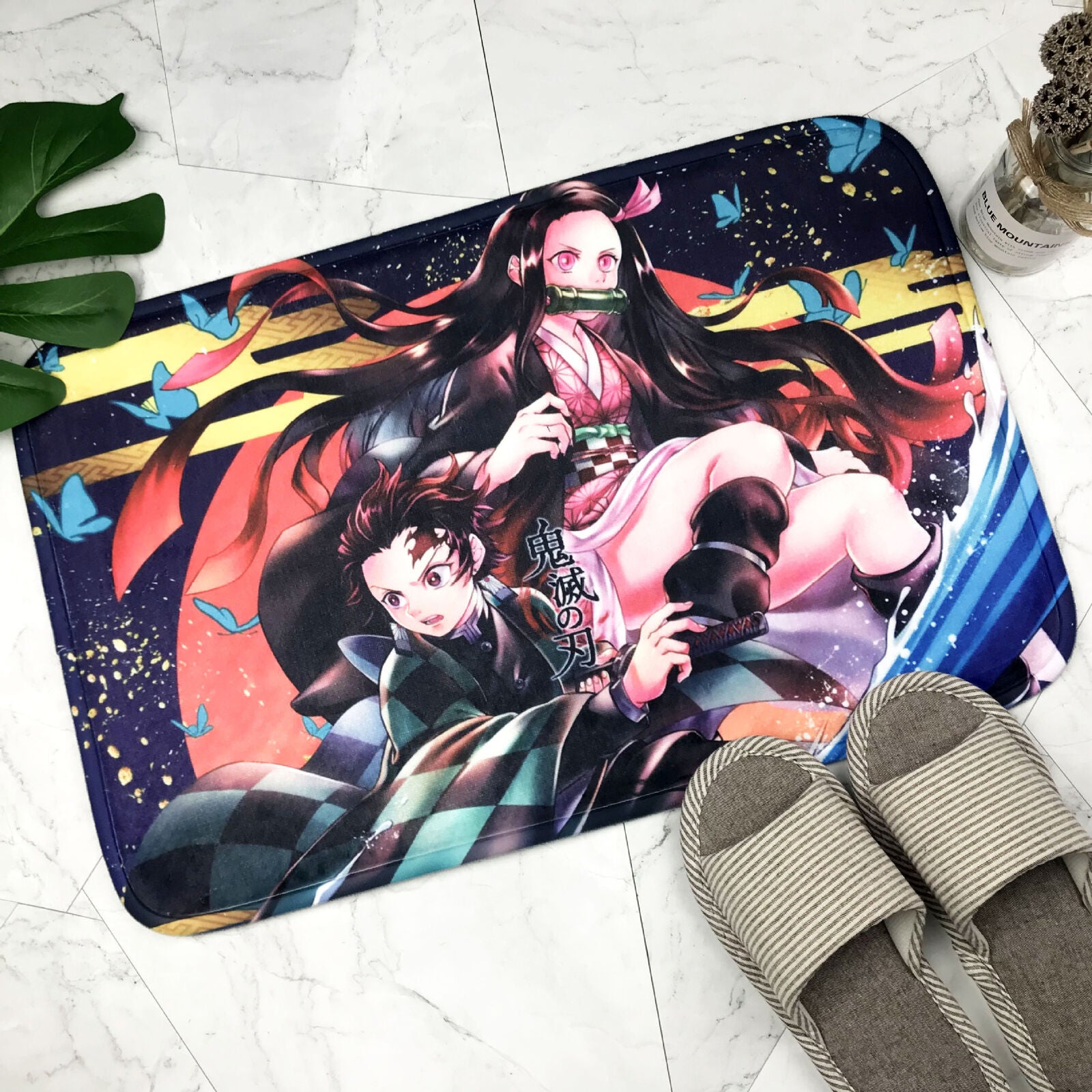 Demon Slayer Kimetsu no Yaiba Carpet Area Rug Bathroom Room Shower Room Floor
