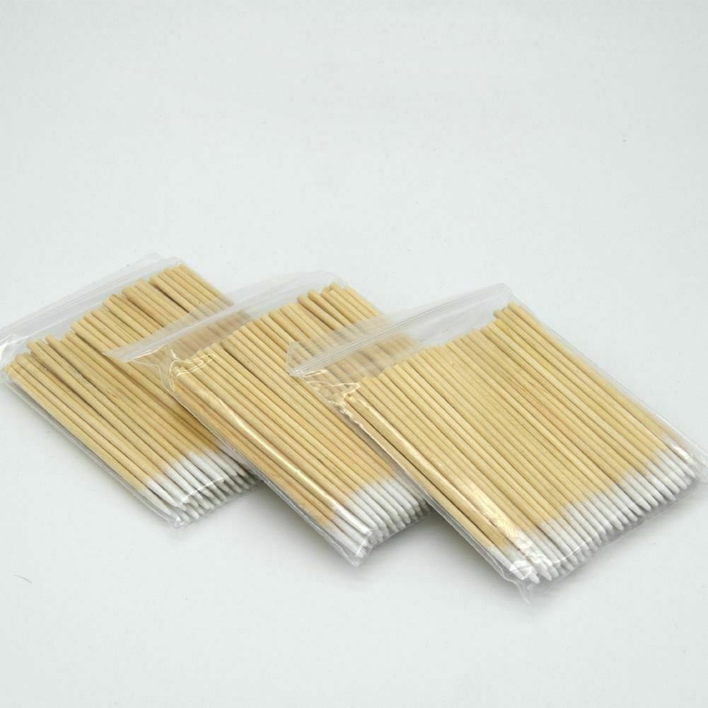 100PCS Cotton Swabs Pointed Swab Applicator Q-tips Wooden Sticks Applicator Lot