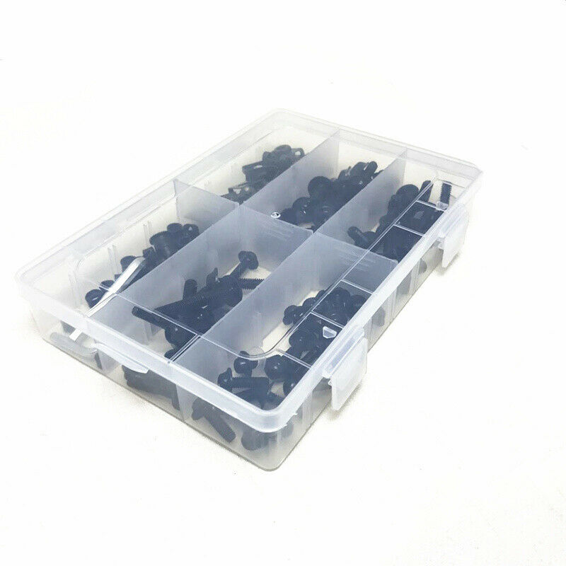 177Pcs Motorcycle Bodywork Fairing Bumper Panel Bolts Kit Fastener Clips Screw