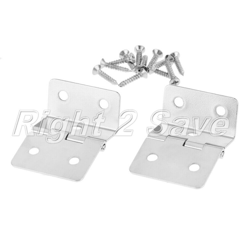 2pcs Folded Jewelry Box Cabinet Hinges Wardrobe Door Hinge Furniture Hardware