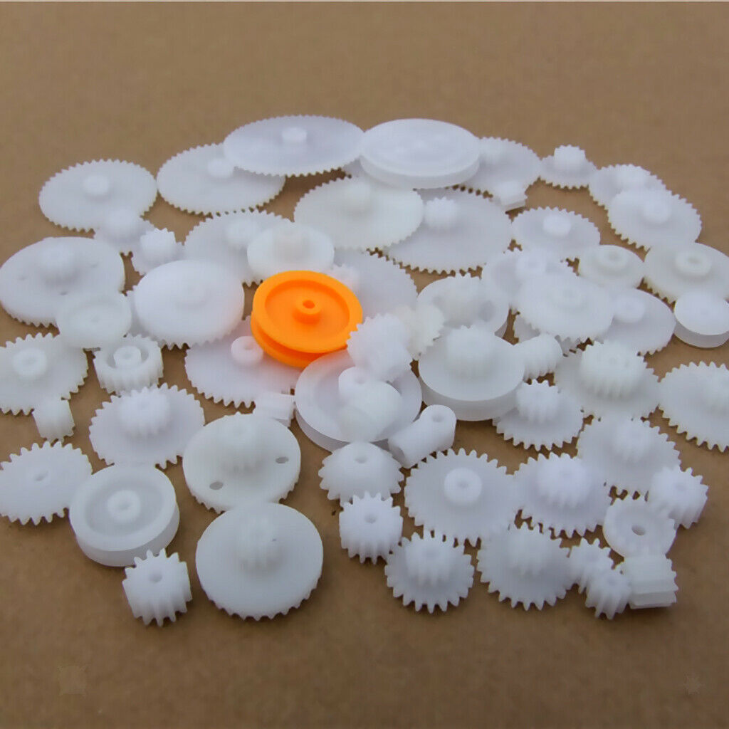 64 Style DIY Plastic Gears Robot Wheel Car Motor Toys Part Accessories Gear