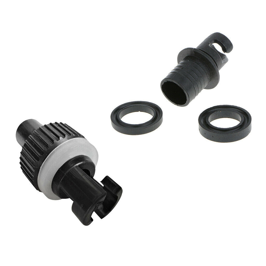 2 Pieces Air Pump Hose Adapter Valve Adapter For Inflatable Boat Kayak