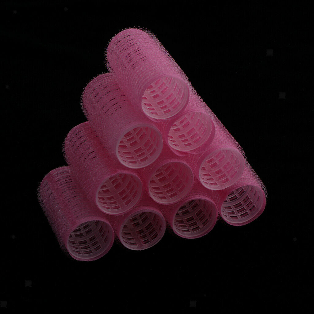 20 Pieces Professional Self Grip Hair Rollers Curls Stick Waving Tool New