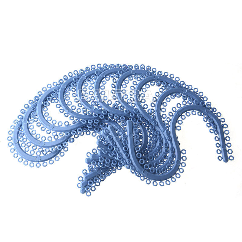 20 Packs Dental Orthodontic Separate Tie S Type Shape Blue 700pcs ties/Pack