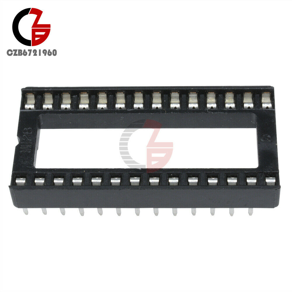20Pcs Newest 28 pin DIP IC sockets Adaptor Wide Type Socket Pitch Dual Wipe