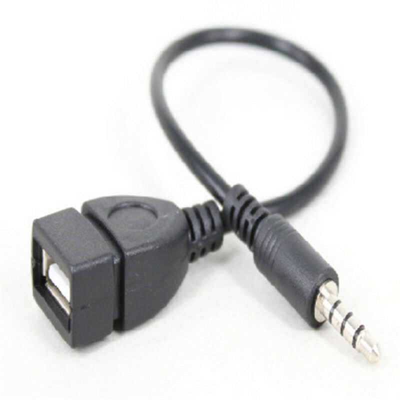 3.5mm Male Plug Jack To USB 2.0 Female Car Stereo Audio Adapter Converte.l8