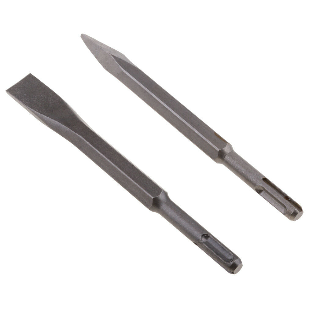 Flat  Round Handle Electric Hammer Walls Granite Steel High Resistance Gray
