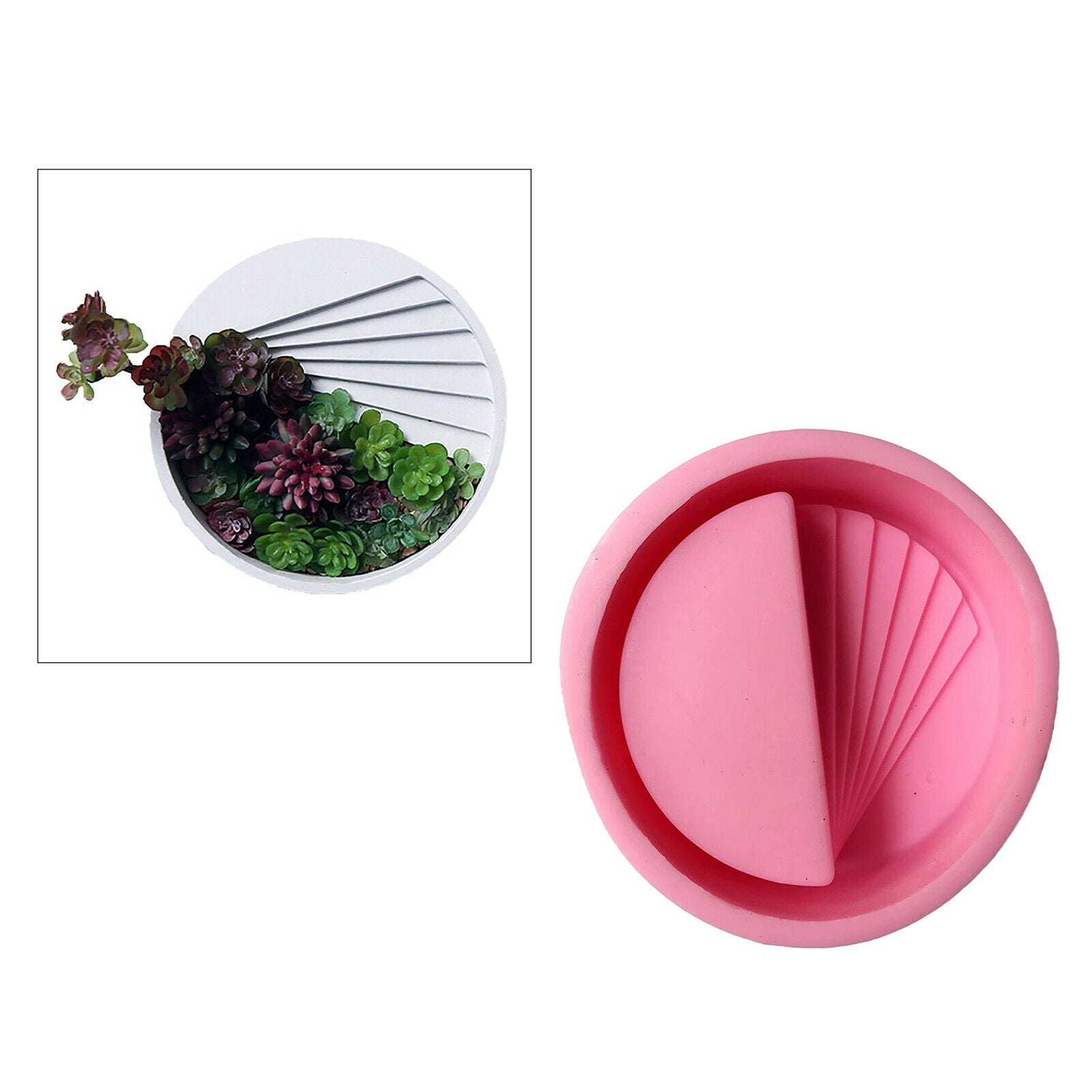DIY Succulent Plant Flower Pot Silicone Mold Ceramic Cement Clay Mold DIY