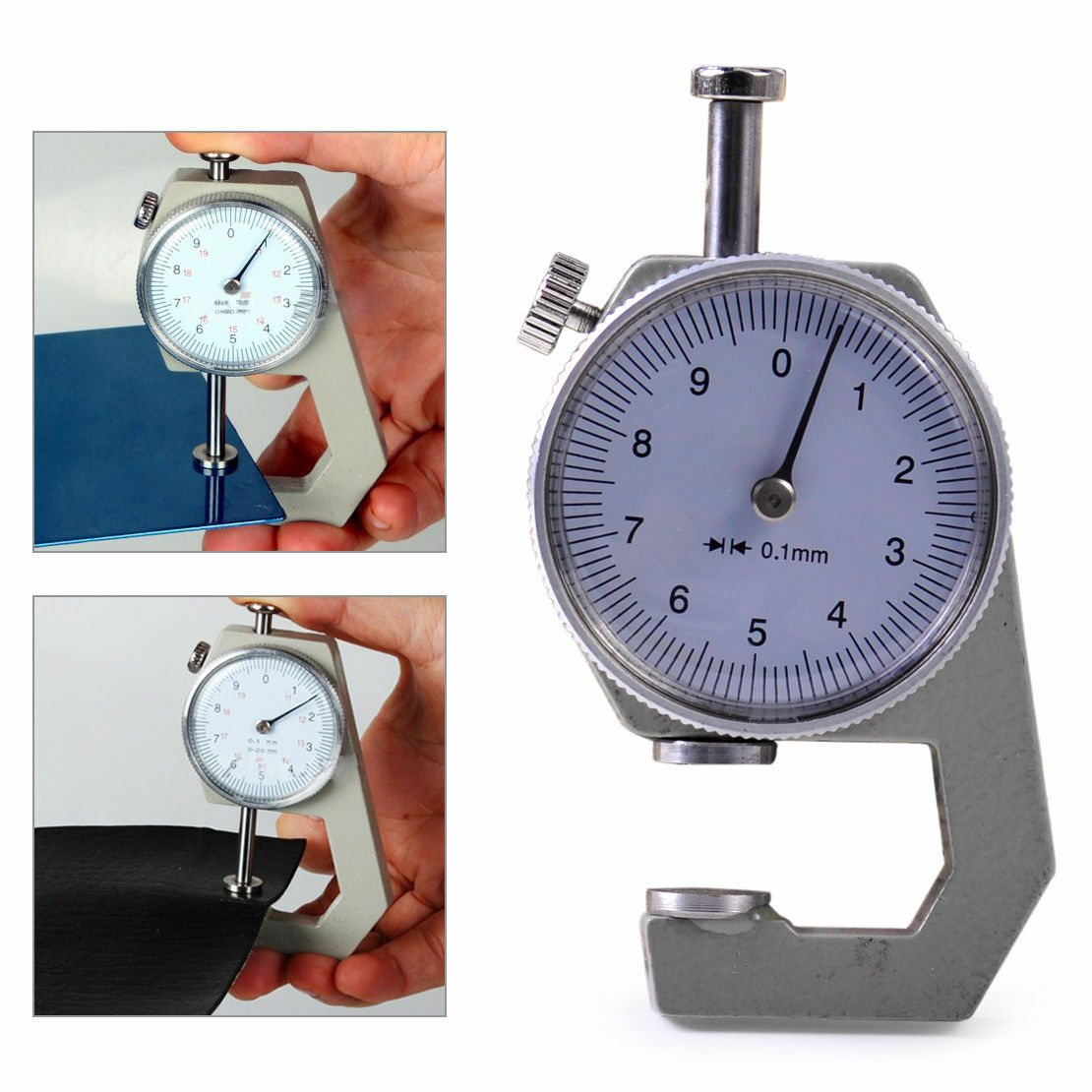 Thickness Gauge Round Tester Leather Craft Measure Tools Handmade Tool 0-10mm