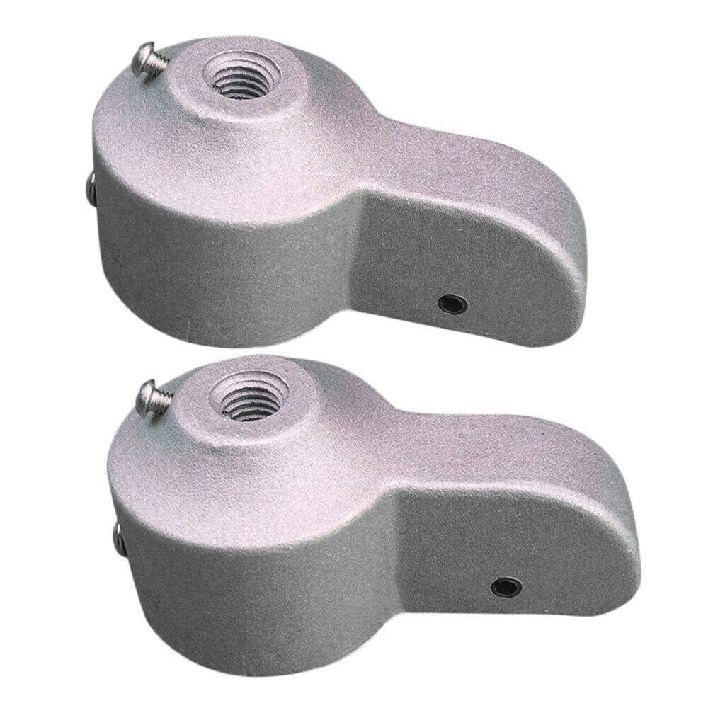 Set of 2 Aluminum Flagpole Truck Outdoors Flag Truck for Diameter Flagpoles