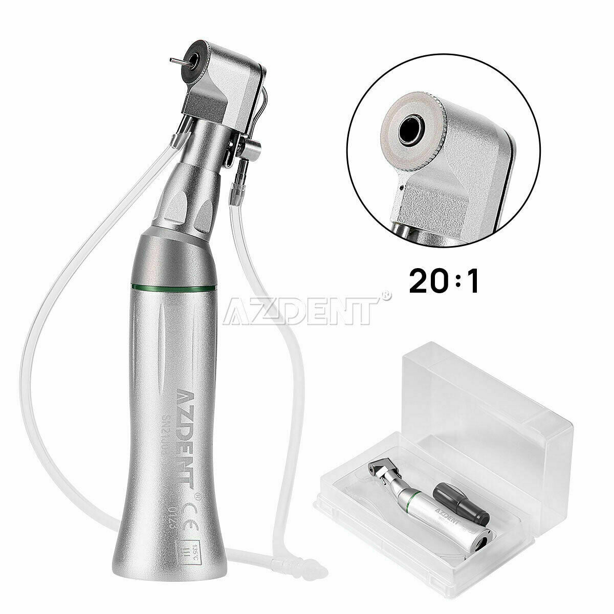 Dental 20:1 Reduction Implant Contra Angle latch Handpiece Motor E-type AZDENT
