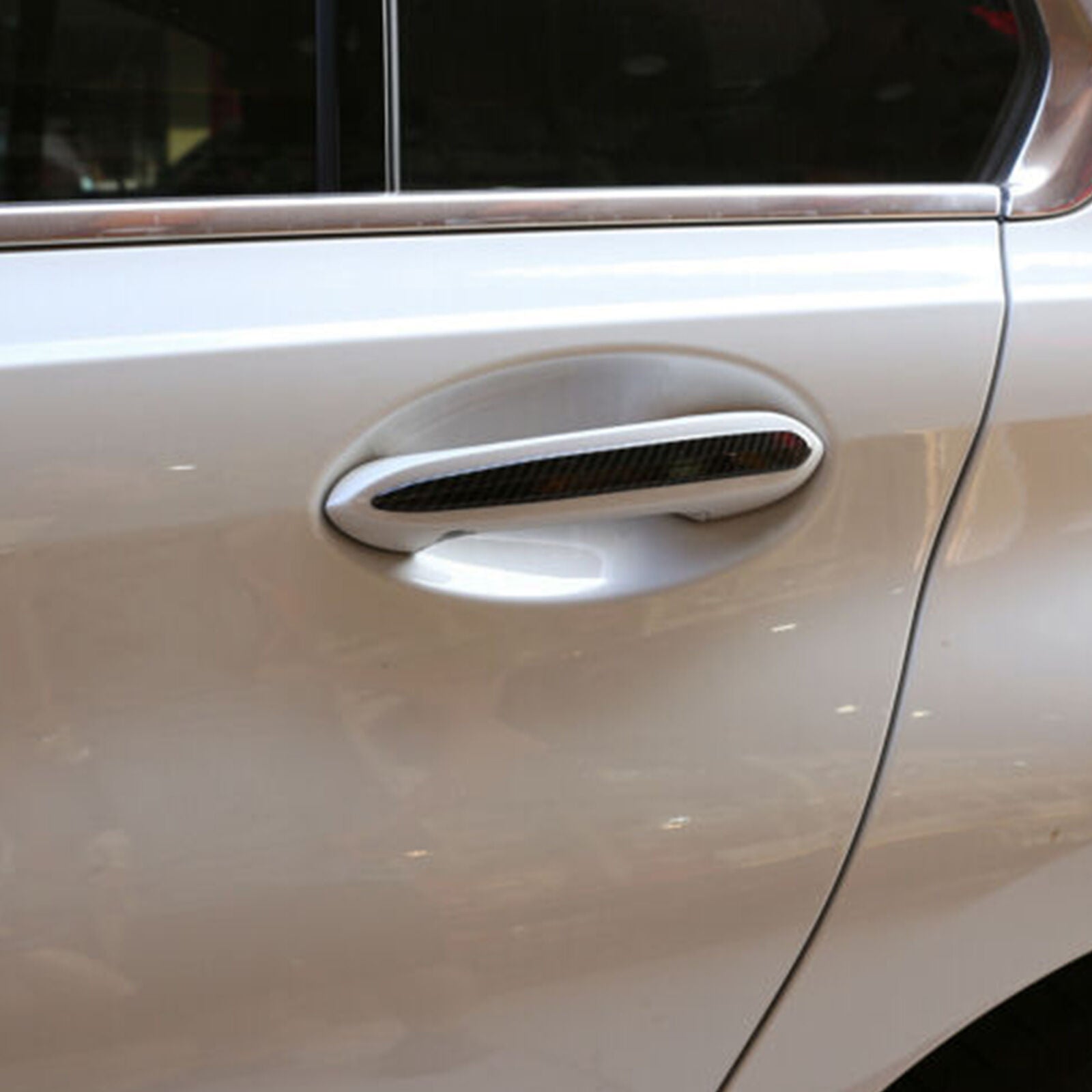 Carbon Fiber Look For BMW 5 Series G30 G31 Sedan Door Handle Cover 2017-2021