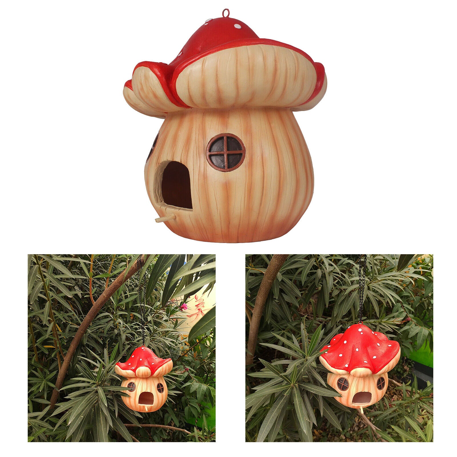 Bird Feeder Shelter Sparrow Birdhouse Cage Home Yard Garden Front Door Decor