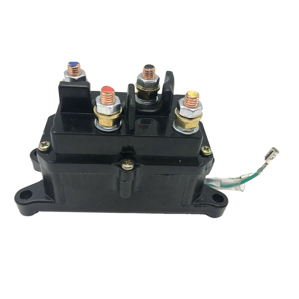 12V 250A Solenoid Relay Contactor Winch Rocker Switch Thumb For ATV UTV