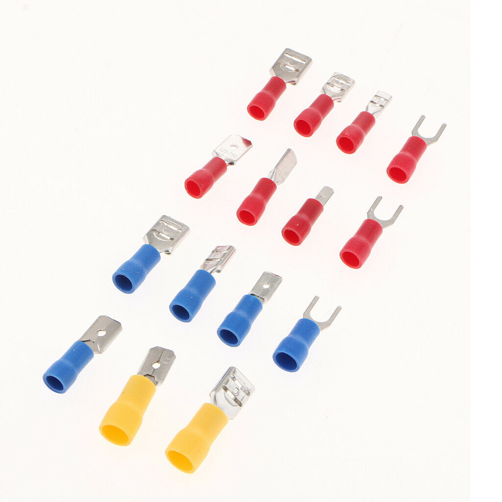 280pcs Assorted Crimp Spade Terminal Insulated Electrical Wire Connector Kit