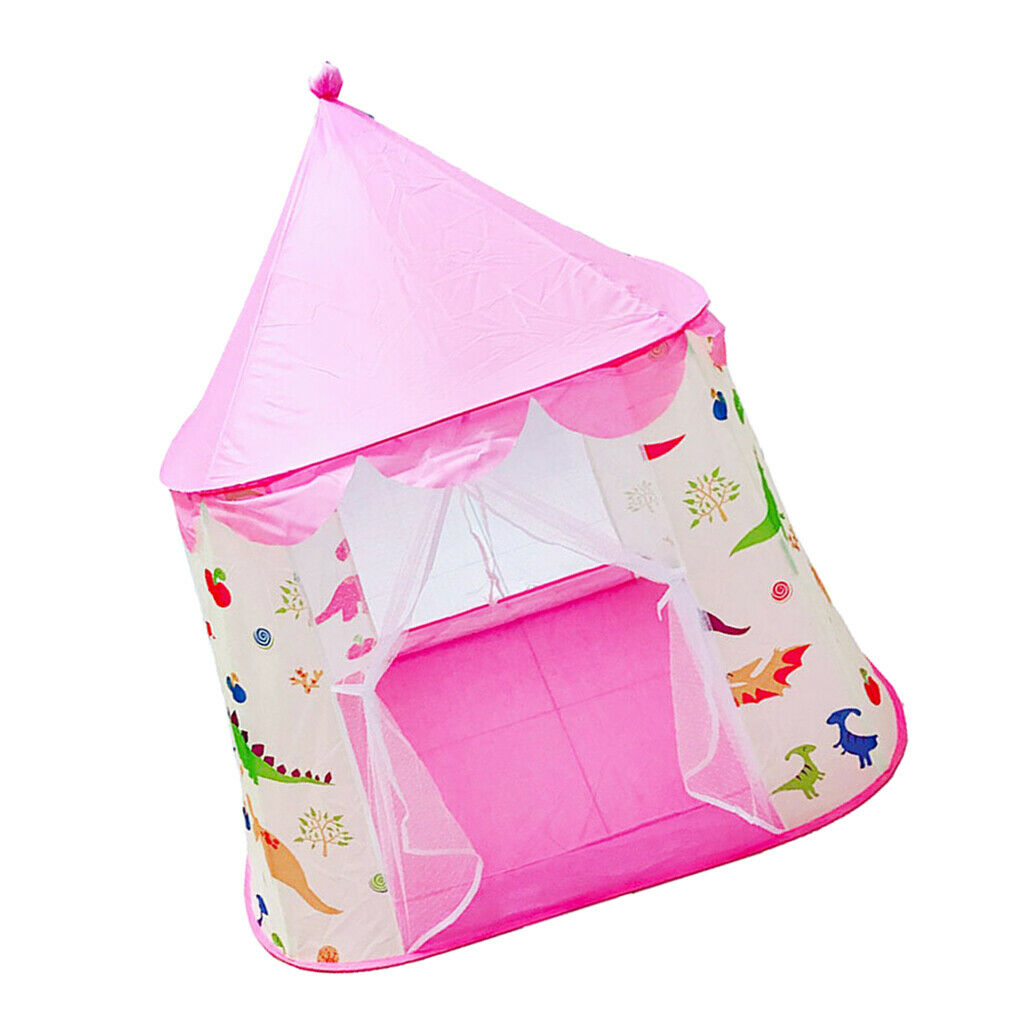Folding Princess Castle Game Playhouse Tent Develop Games Gift Pink