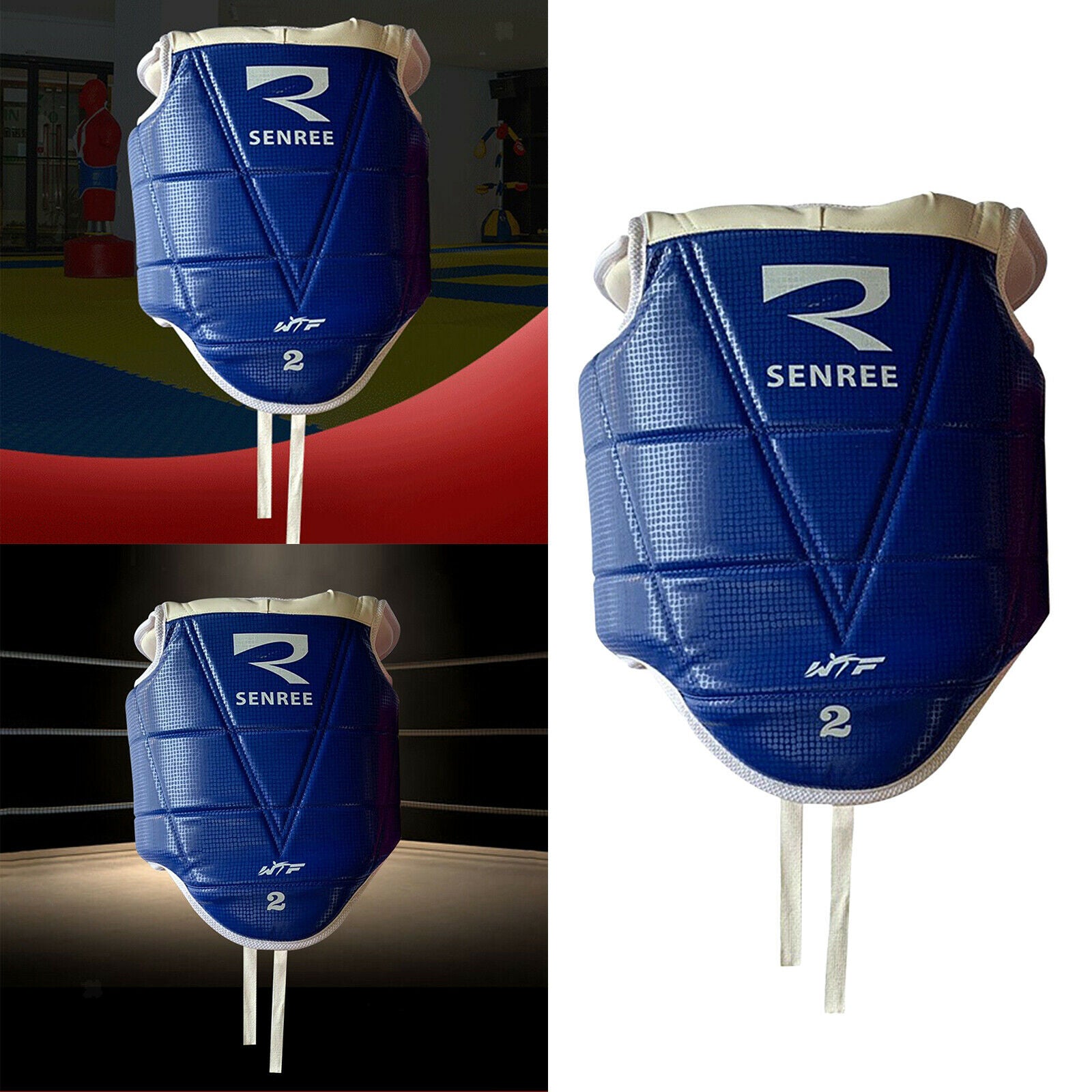 Taekwondo Chest Guard Body Protector Karate MMA Sparring Gear  S