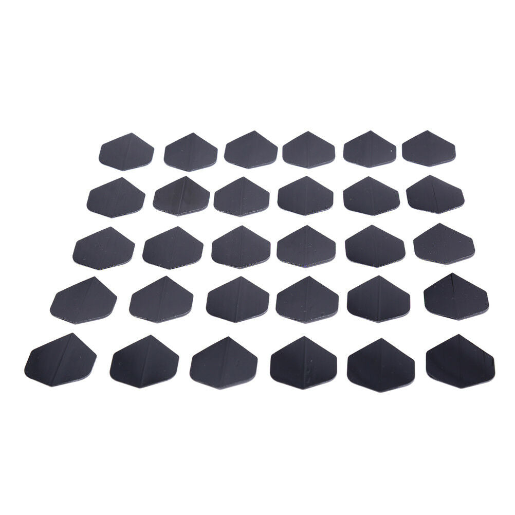 30 Pcs/lot High Quality Simple Pure Black Dart Flights for Outdoor Sport.l8