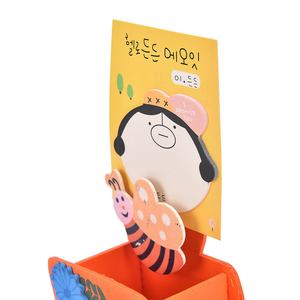 Cute Wooden Pen Pencil Holder Stationery Organizer Storage Office Contain WF