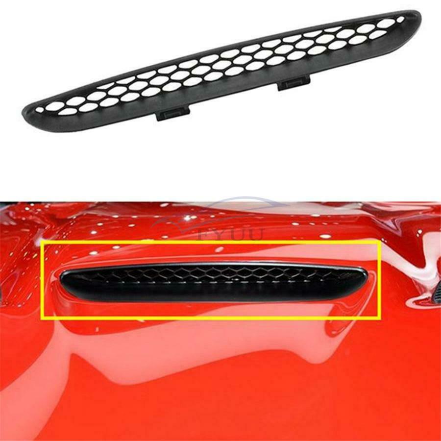 1× Black Air Inlet Engine Hood Grille Cover For Dodge Charger Hellcat/Srt 15-20