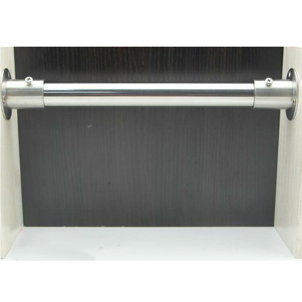 Hanging Garment Pipe Bracket Walk In Wardrobe Rail Ends Supports 42 x 30mm