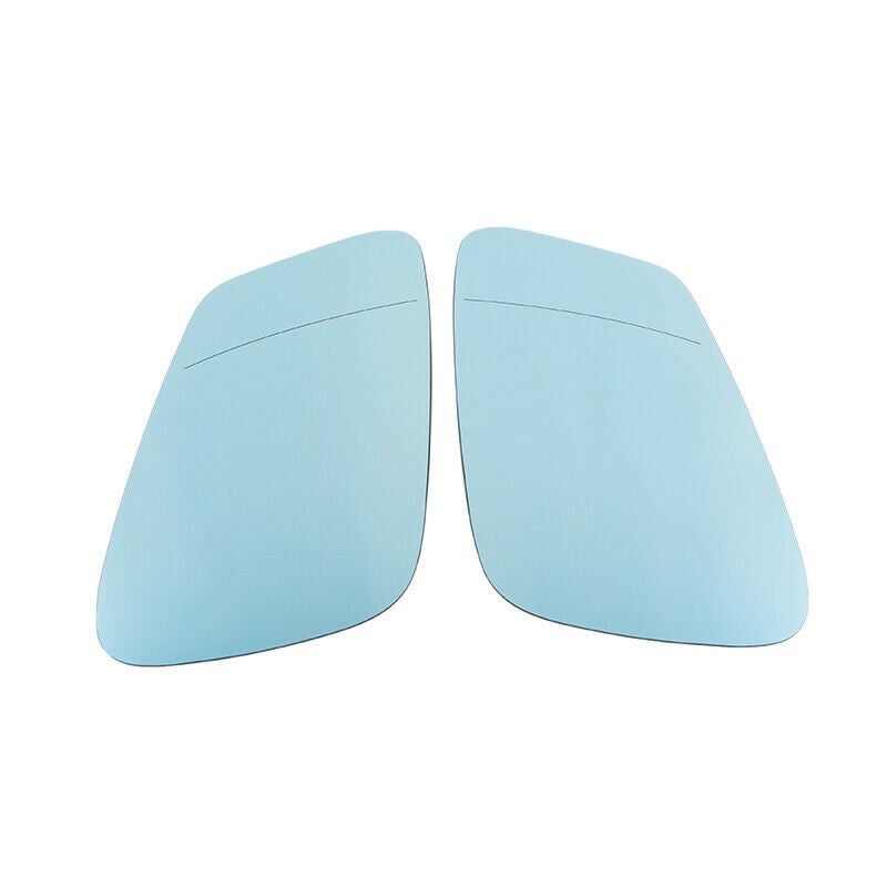 For BMW F10 F11 528i 535i 2010-2014 2013 Pair LH RH Blue Heated Mirror Glasses