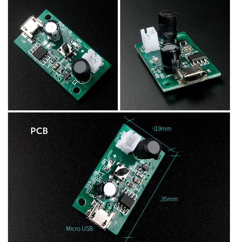 D20Mm 113Khz W/pcb Humidifier Usb Spray Module Accessories Atomizing Film Diy