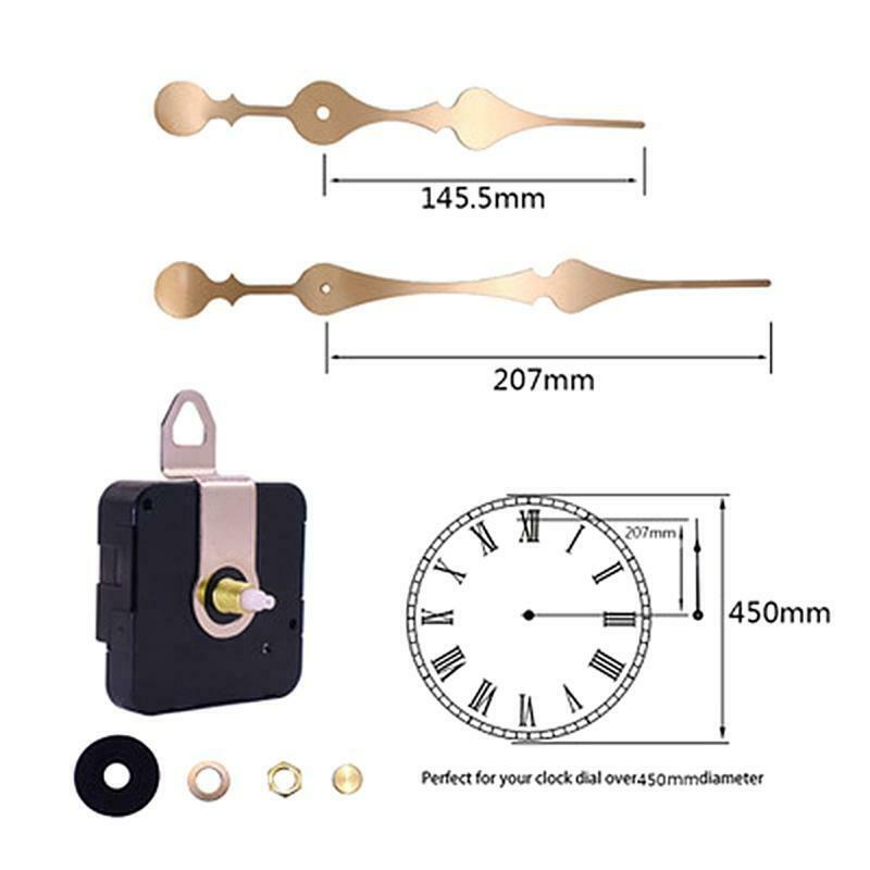 Silent Large Wall Clock Quartz Clock Movement Mechanism Hands Repair Tool Parts