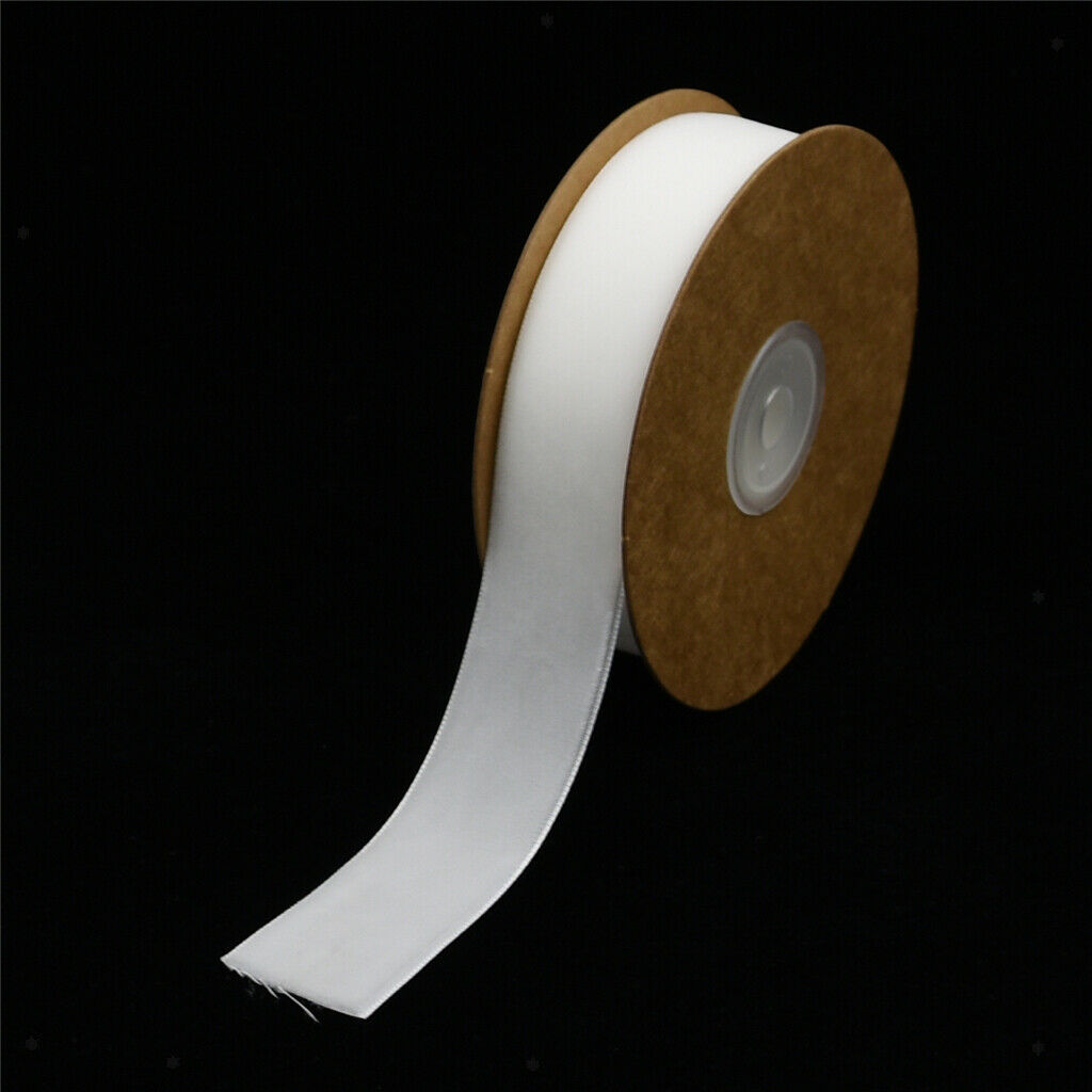 5 Yards 1 "Wide Velvet Ribbon Roll for Crafting DIY Hair Bow Clips White