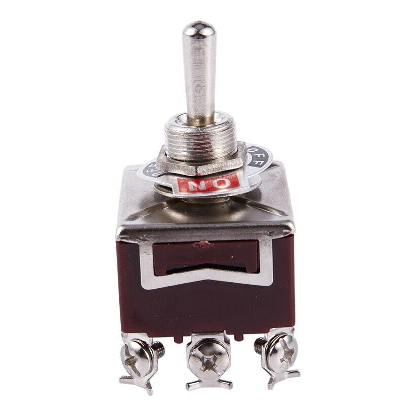 3PDT On/Off/On 3 Postion 9 Screw Terminals Toggle Switch AC 250V 15A E1X5X5