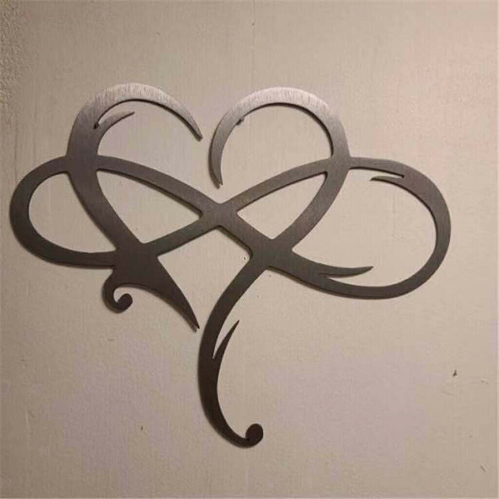 Infinity Love Wall Hanging Sign Livingroom  Heart Decor Patio Ornament