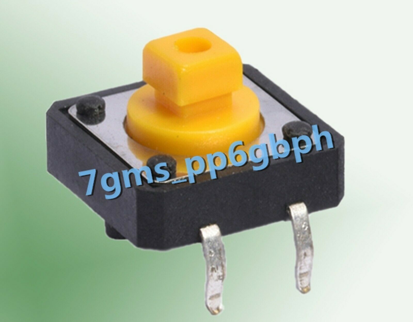 1 PCS NEW Tact switch/micro/button 12-12-7.3 yellow head 12*12*7.3MM square head