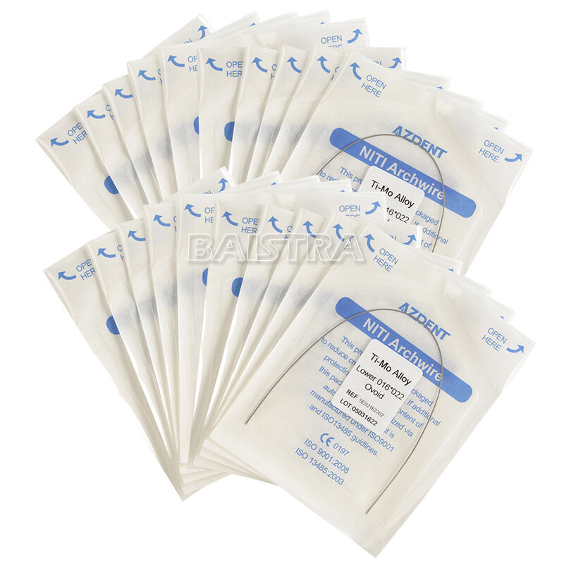 200X Dental Orthodontic TMA Beta Ti-Mo Alloy Rectangular Arch Wire 016*022 Lower