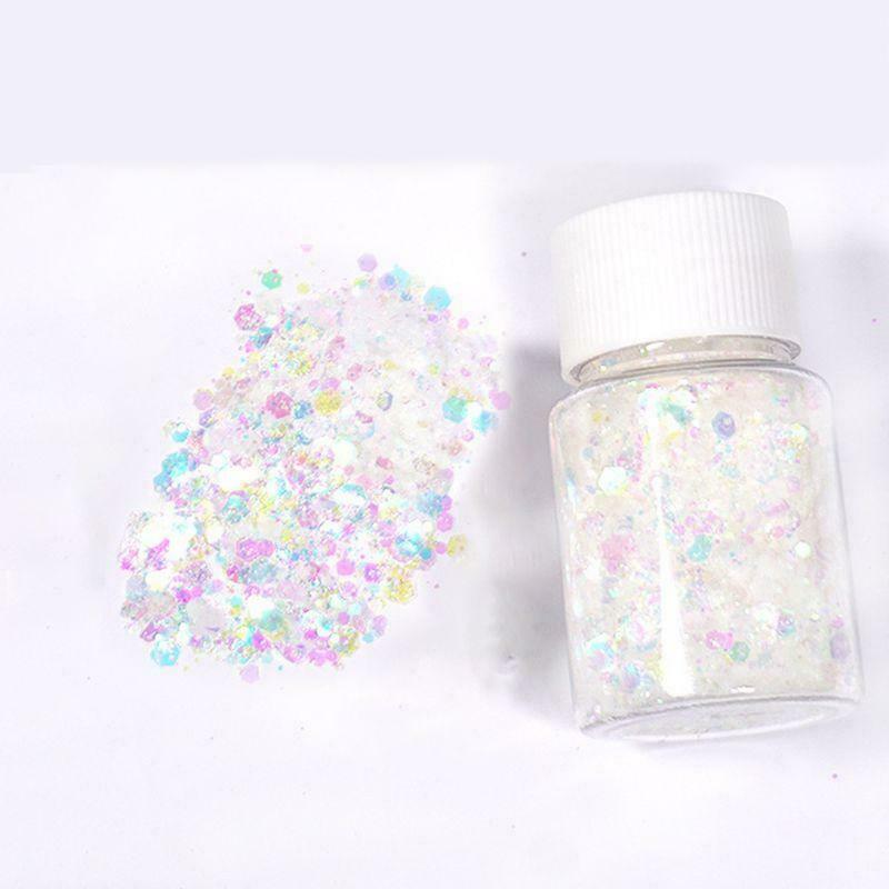 6 Pcs/set Glitter Filling Material Epoxy Filler Decoration Ornaments DIY Tool